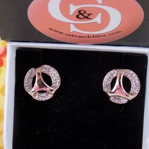 Cate AND Chloe rose gold earrings "nobie"